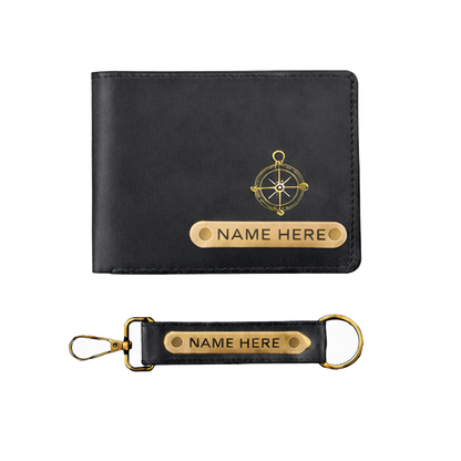 Premium Customized Wallet & Keychain Combo for Men
