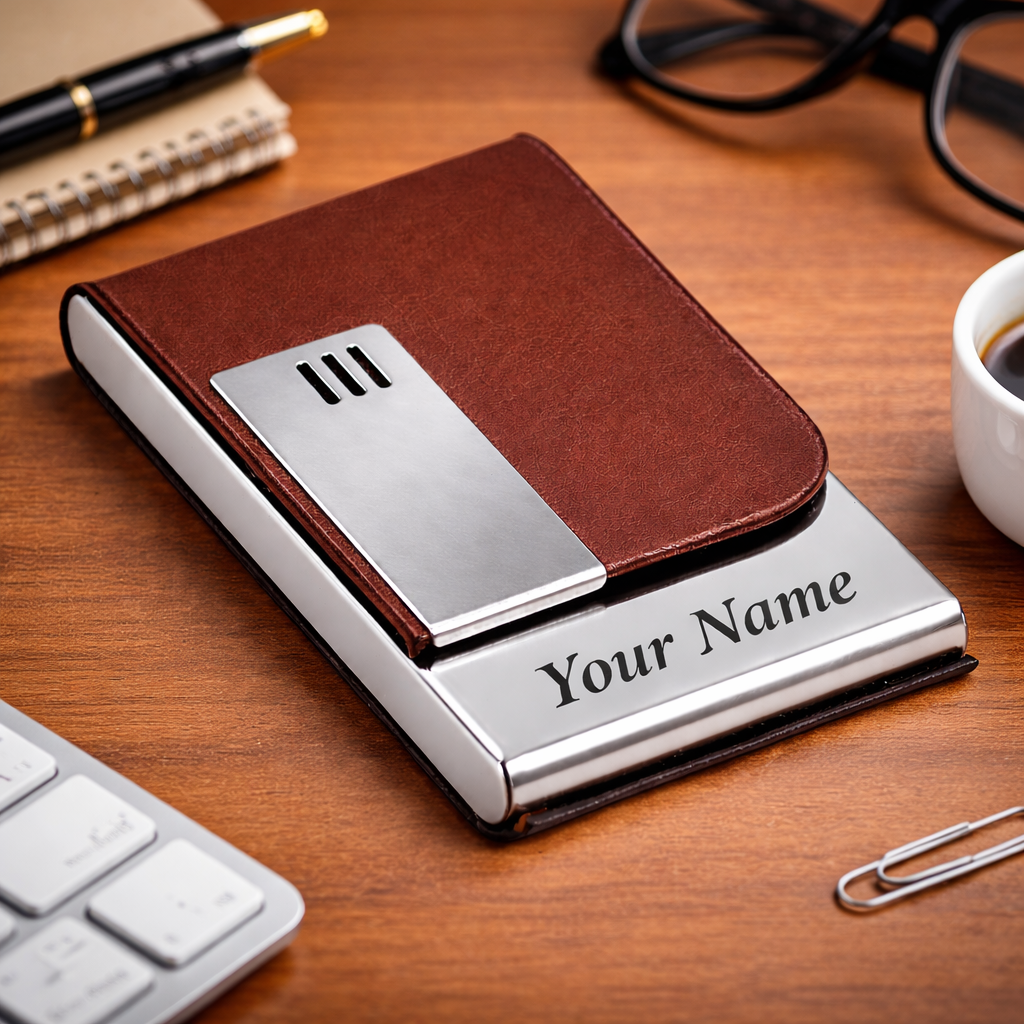 Personalized Name Engraving Card Holder