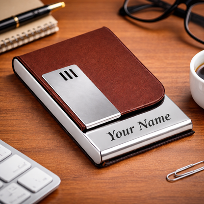 Personalized Name Engraving Card Holder