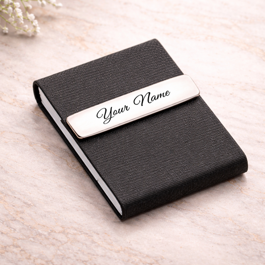 Premium Personalized Name Card Holder