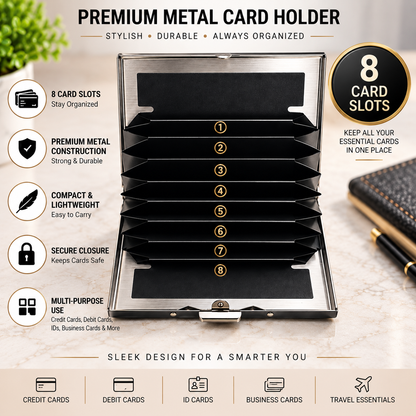 Compact Metal Card Holder