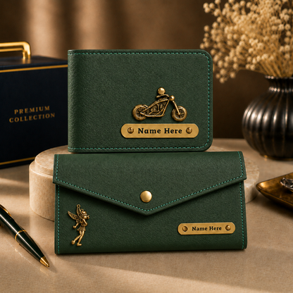 Personalized Wallet & Minimal Wallet Gift Set for Couples