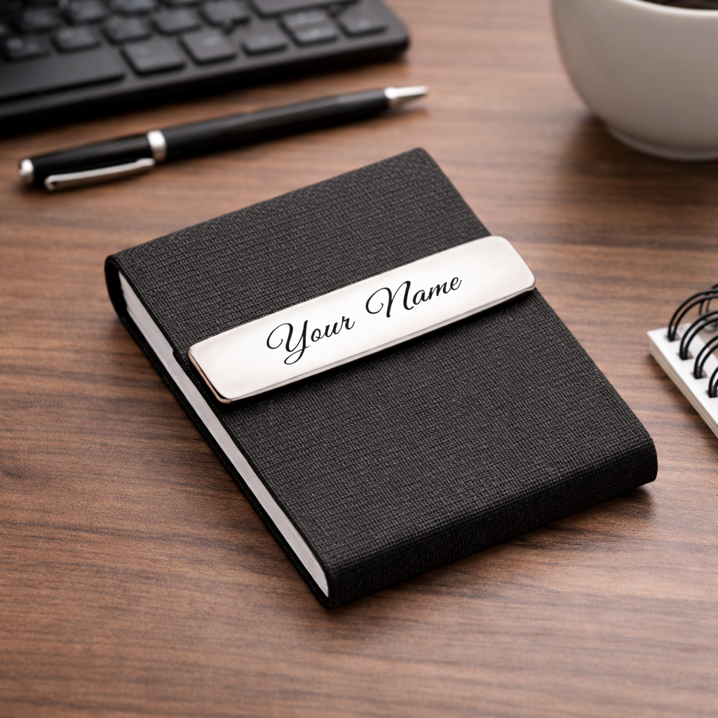 Premium Personalized Name Card Holder