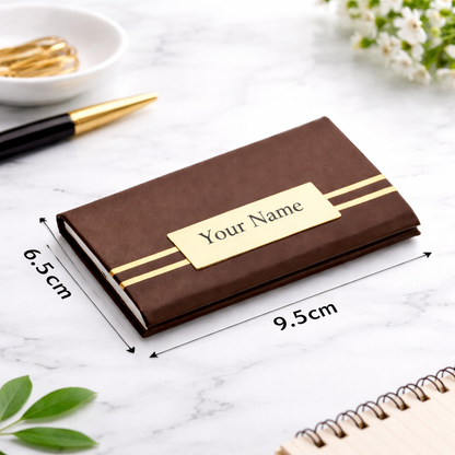 Custom Name Engraved Card Holder