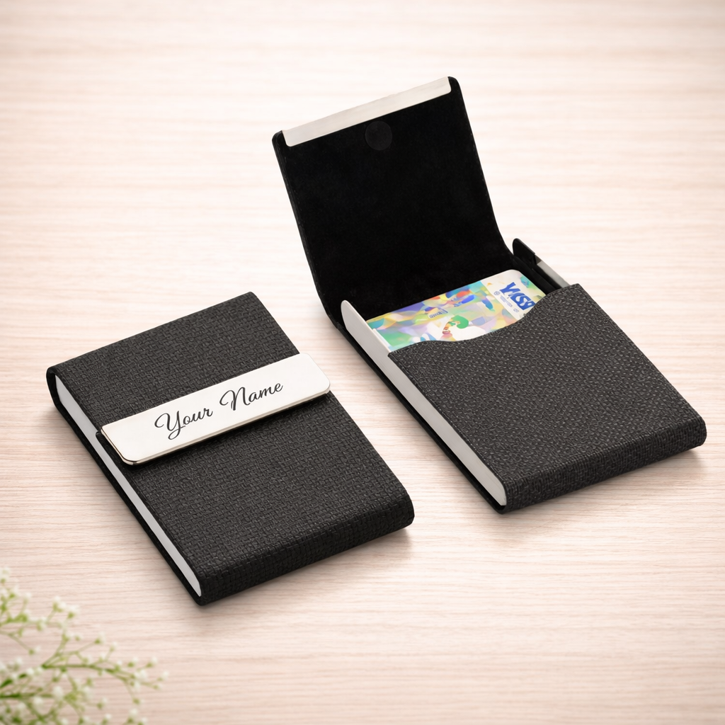 Premium Personalized Name Card Holder