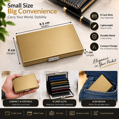 Compact Metal Card Holder