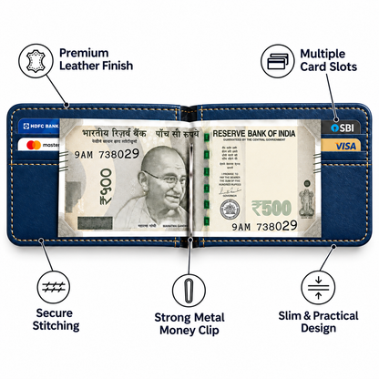 Premium Slim Clip Wallet for Men