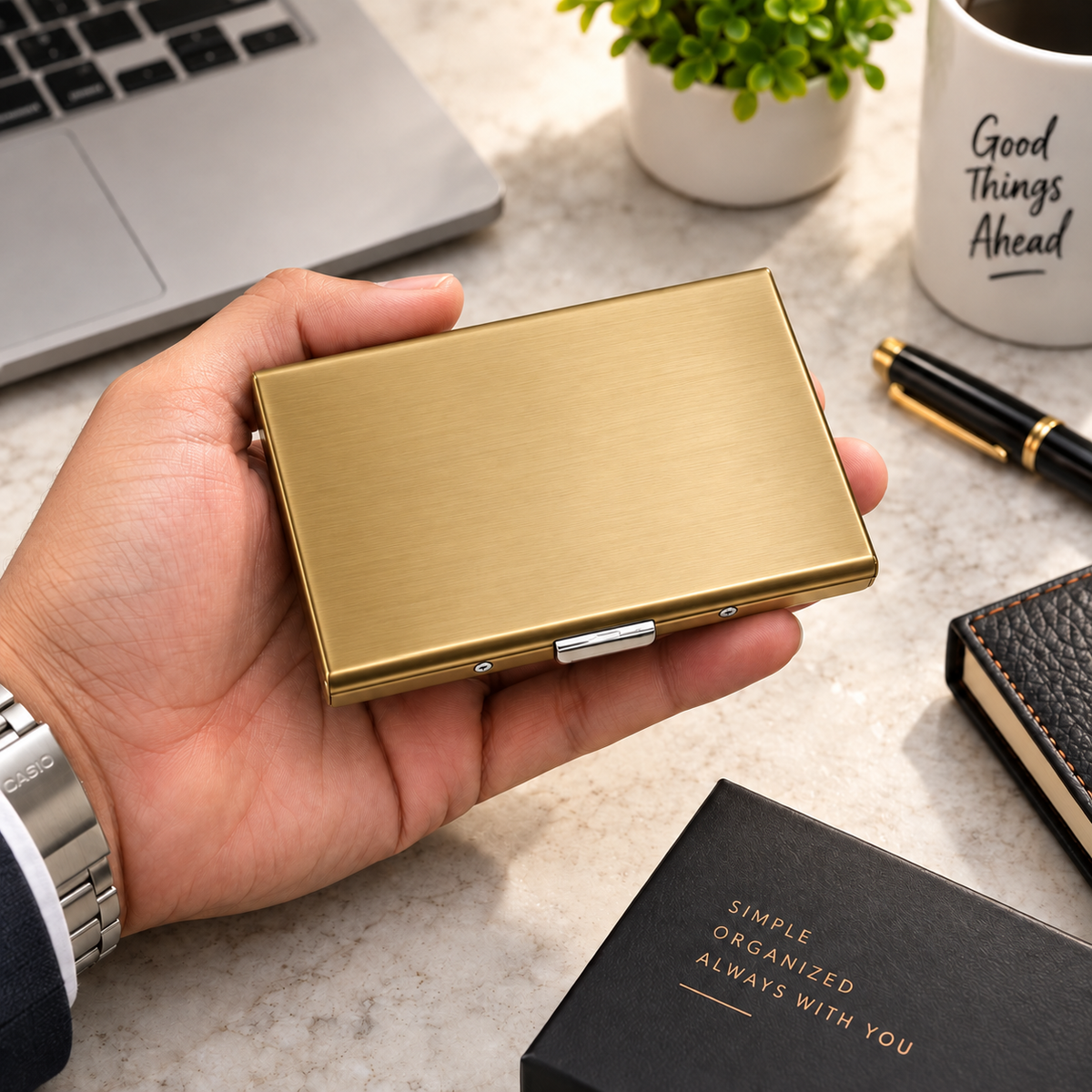 Compact Metal Card Holder