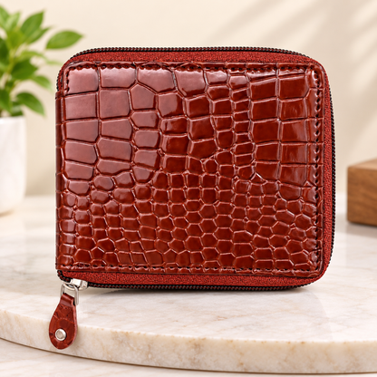 Premium Croc Textured Leather Wallet for Men