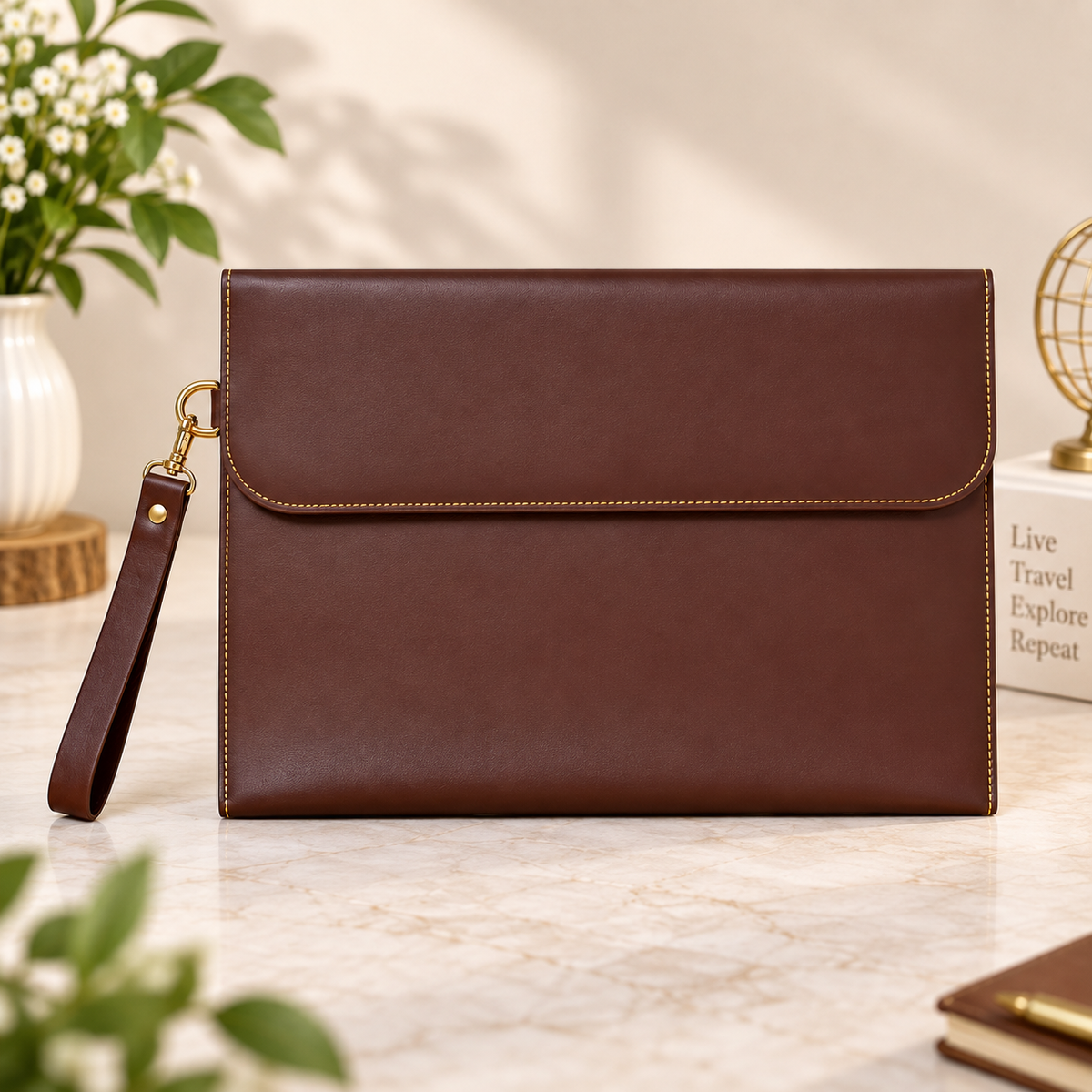 Executive Leather Laptop Sleeve