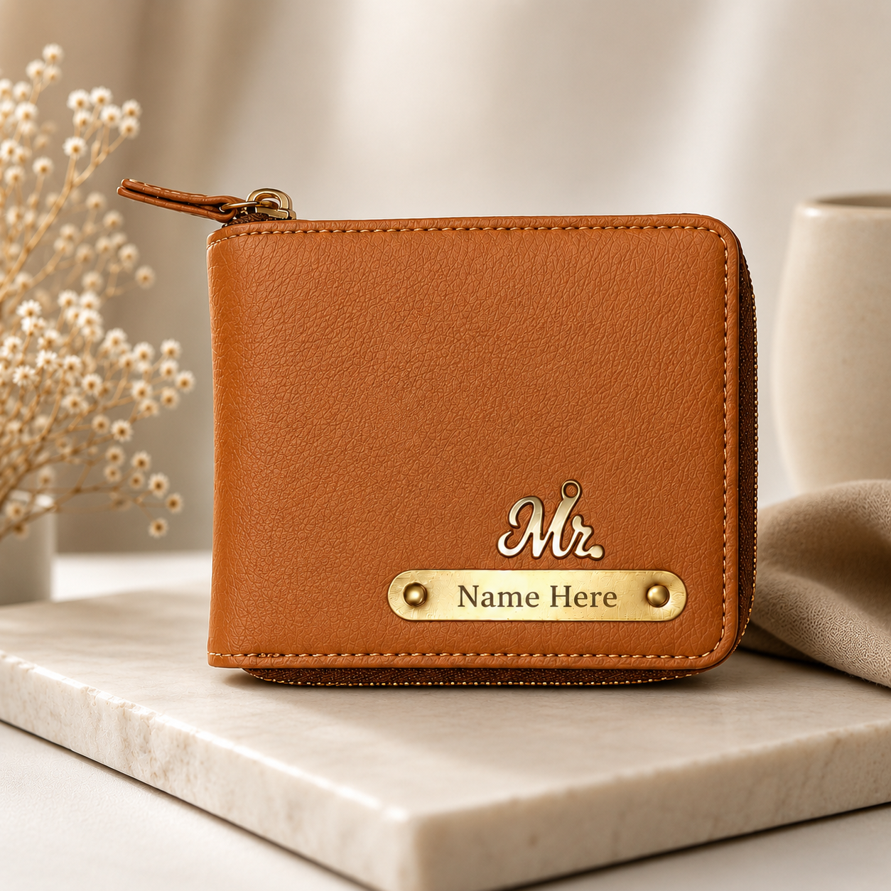 Personalized Genuine Leather Wallet for Men & Women