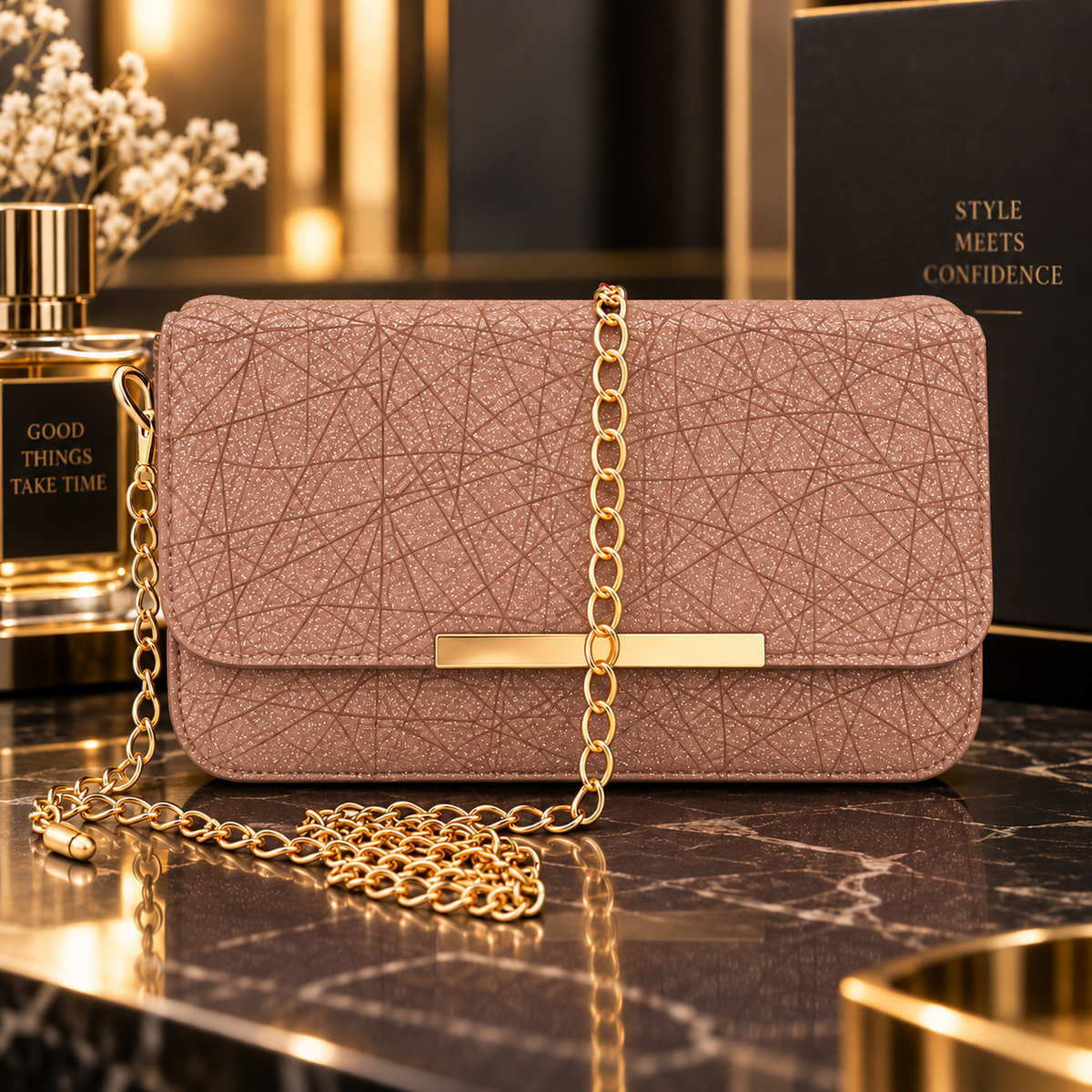 Stylish Glitter Sling Bag for Women