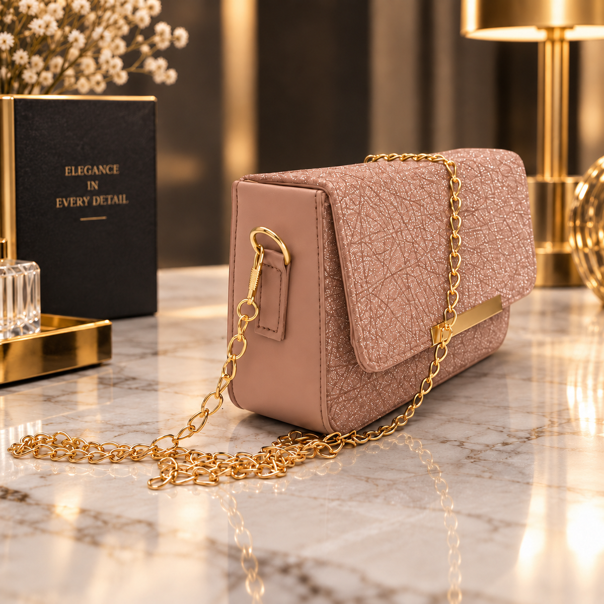 Stylish Glitter Sling Bag for Women