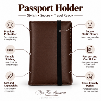 Premium Pastel Passport Holder for Men & Women