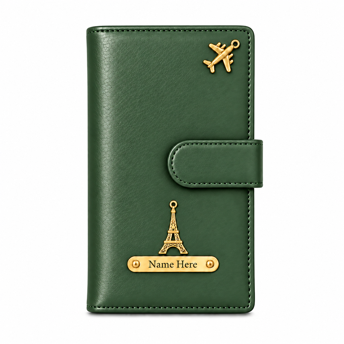 Elegant Personalized Passport Holder & Travel Document Organizer