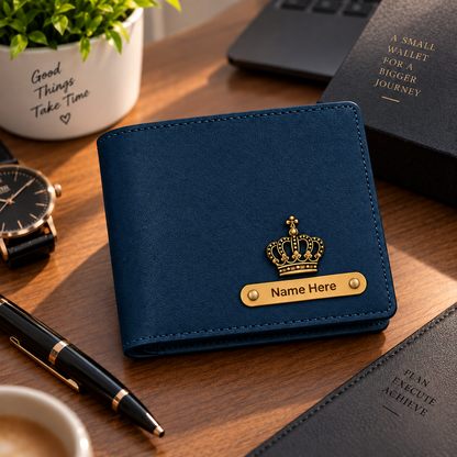 Premium Personalized Imported Wallet for Men with Custom Name & Charm