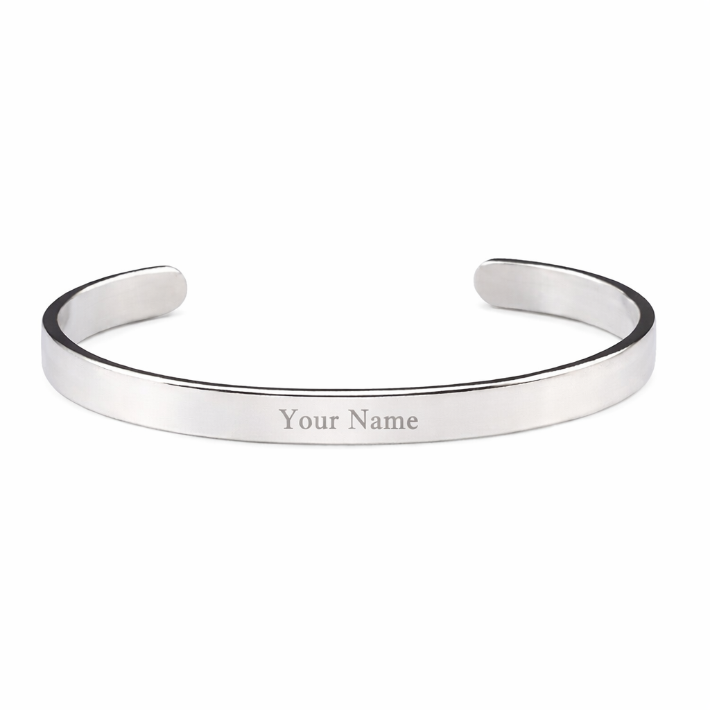 Personalized Name Engraved Kada Bracelet for Men