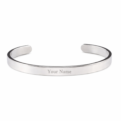 Personalized Name Engraved Kada Bracelet for Men
