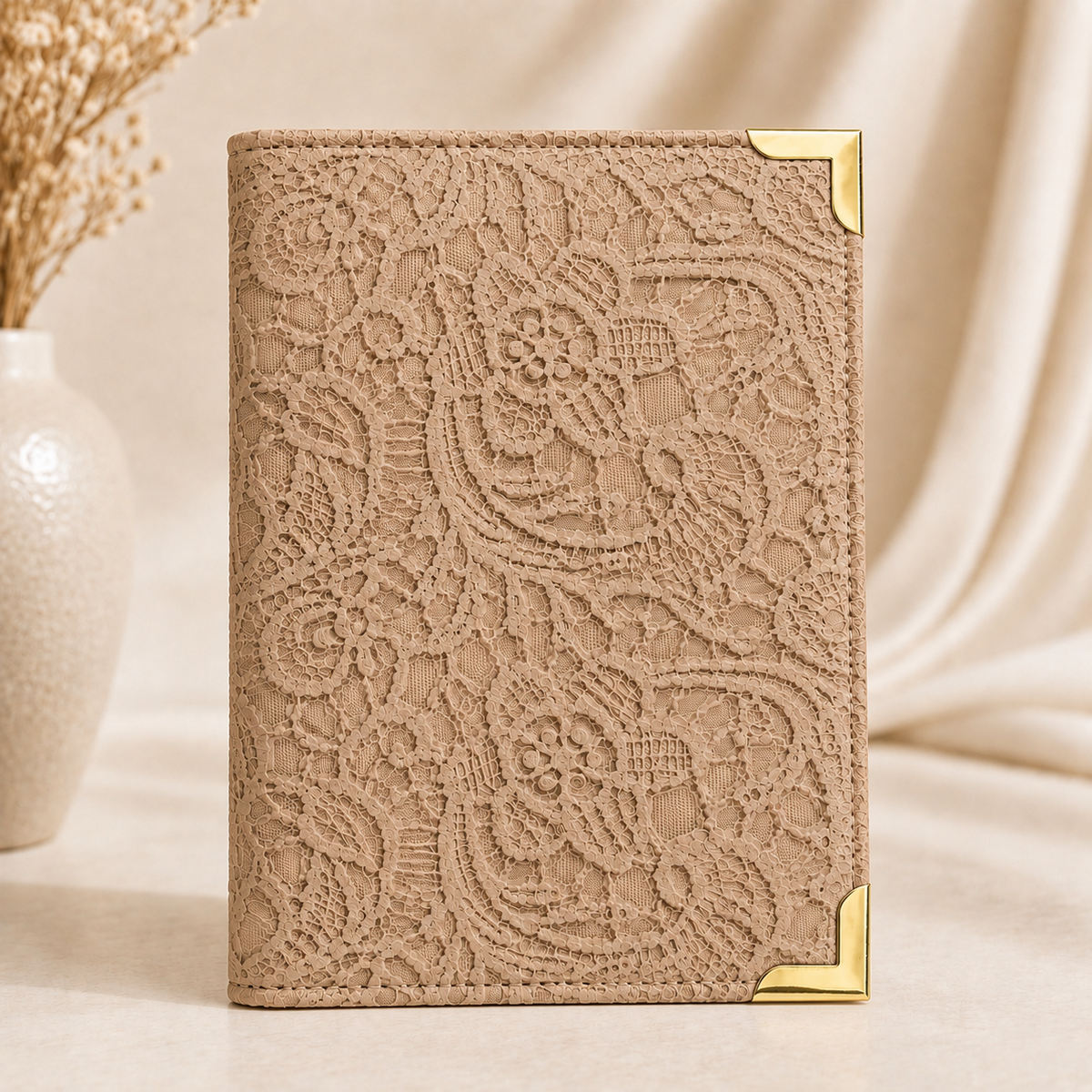 Premium Paisley Textured Passport Cover
