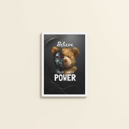 Wall View of Believe in Your Inner Power – Inspirational Quote Wall Decor in White Color Frame