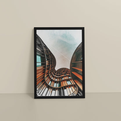 Floor View of Axel Tower Beauty – Modern Interior Architecture Frame in Black Color Frame