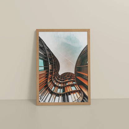 Floor View of Axel Tower Beauty – Modern Interior Architecture Frame in Natrual Color Frame
