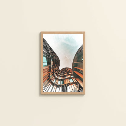 Wall View of Axel Tower Beauty – Modern Interior Architecture Frame in Natrual Color Frame
