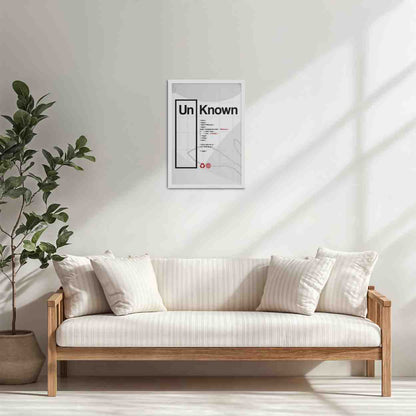 Living Room Cabinet Table Preview of UnKnown – Code Your Own Identity Wall Frame in White Color Frame