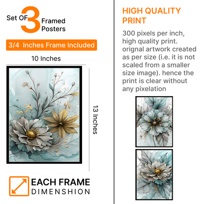 Modern Floral Art Photo Frames & Wall Décor