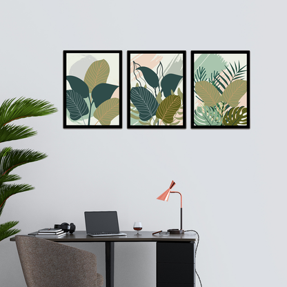 Evergreen Tropical Leaves Elegance – Framed Wall Art & Décor