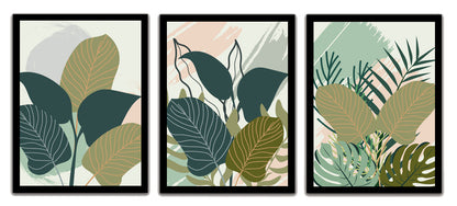 Evergreen Tropical Leaves Elegance – Framed Wall Art & Décor