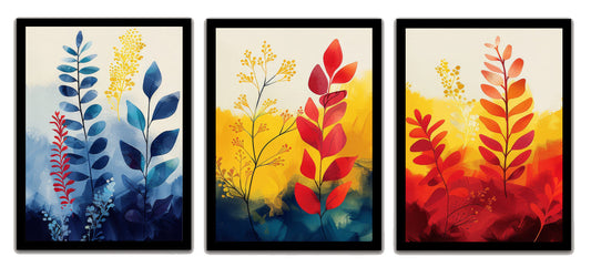 Abstract Floral Art Painting Frame & Wall Décor