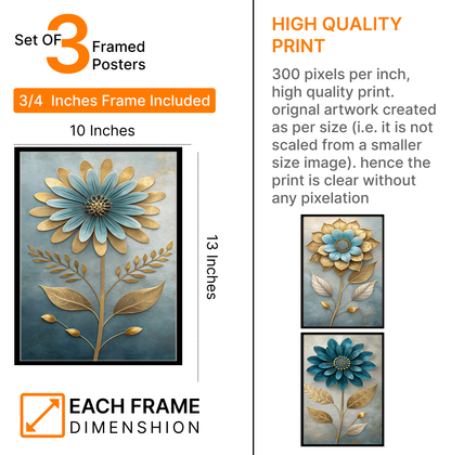Beautiful Abstract Flower Premium Art Frames & Wall Décor