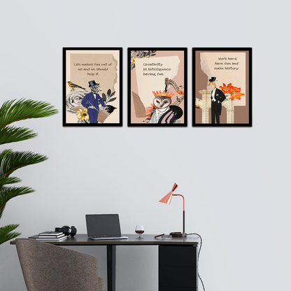 Life, Creativity & Fun – Inspirational Quote Photo Frame & Wall Décor