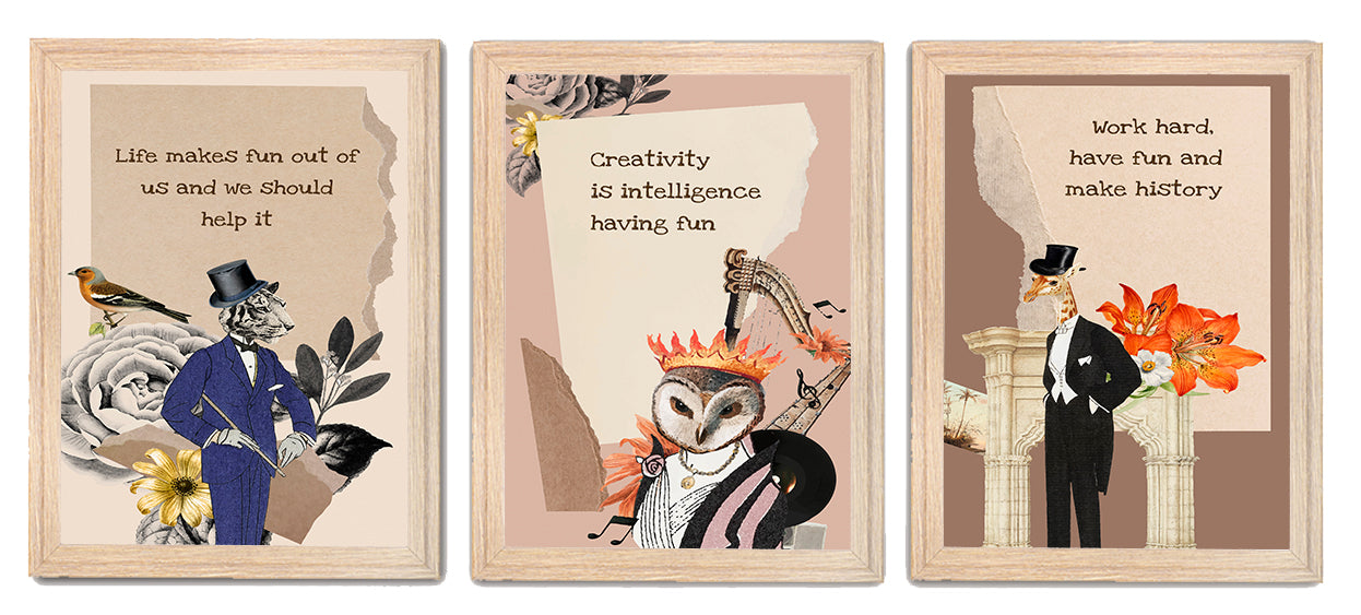 Life, Creativity & Fun – Inspirational Quote Photo Frame & Wall Décor