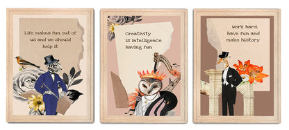 Life, Creativity & Fun – Inspirational Quote Photo Frame & Wall Décor