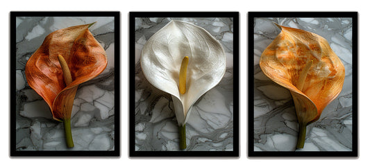 Delicate Lily Floral Painting Frames & Decorative Wall Art