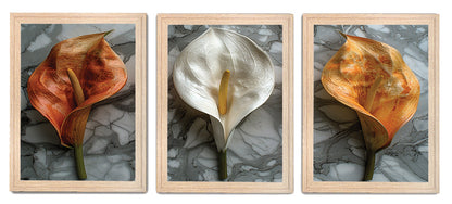 Delicate Lily Floral Painting Frames & Decorative Wall Art