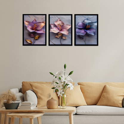 Charming Abstract Flower Painting Frames & Wall Art
