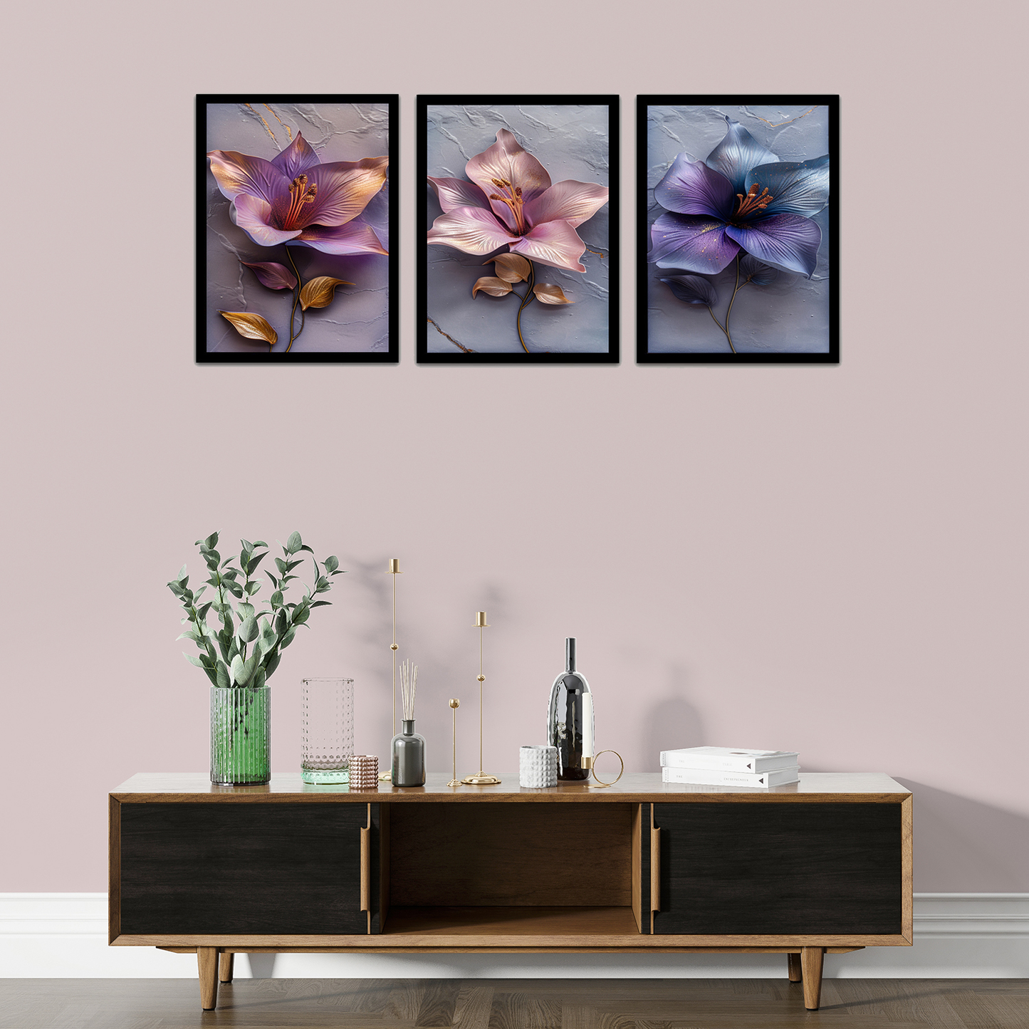 Charming Abstract Flower Painting Frames & Wall Art