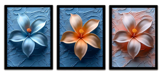 Beautiful Flower Printed Frames & Elegant Wall Decor