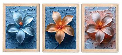 Beautiful Flower Printed Frames & Elegant Wall Decor