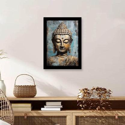 Lord Buddha: Serene Face Framed Art