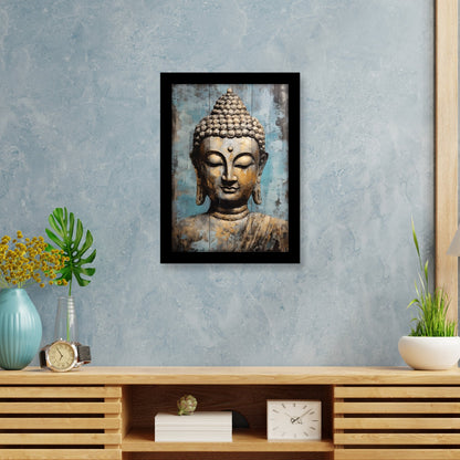Lord Buddha: Serene Face Framed Art