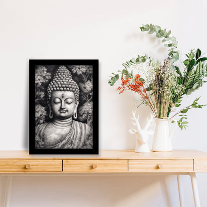 Gautam Buddha: Peaceful Face in Photo Frame