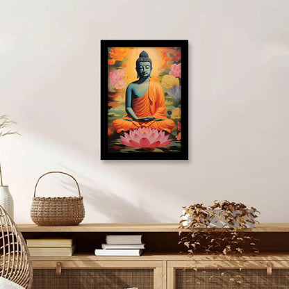 Meditative Buddha Photo Frame & Wall Art