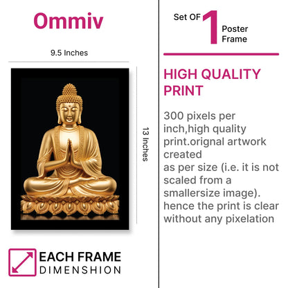 Gautam Buddha Meditation Photo Frame & Wall Art