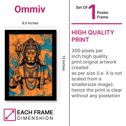 Lord Hanuman’s Blessing: Sacred Photo Frame