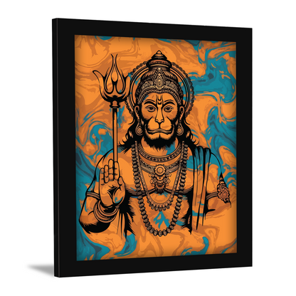 Lord Hanuman’s Blessing: Sacred Photo Frame