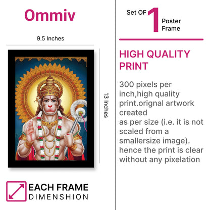 Shri Hanuman Ji’s Blessing Photo Frame & Wall Art
